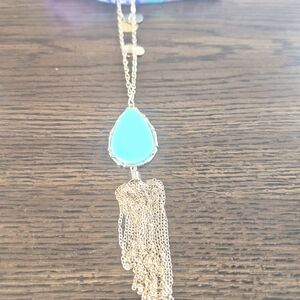 Lilly Pulitzer Gold Necklace with Turquoise Pendant
